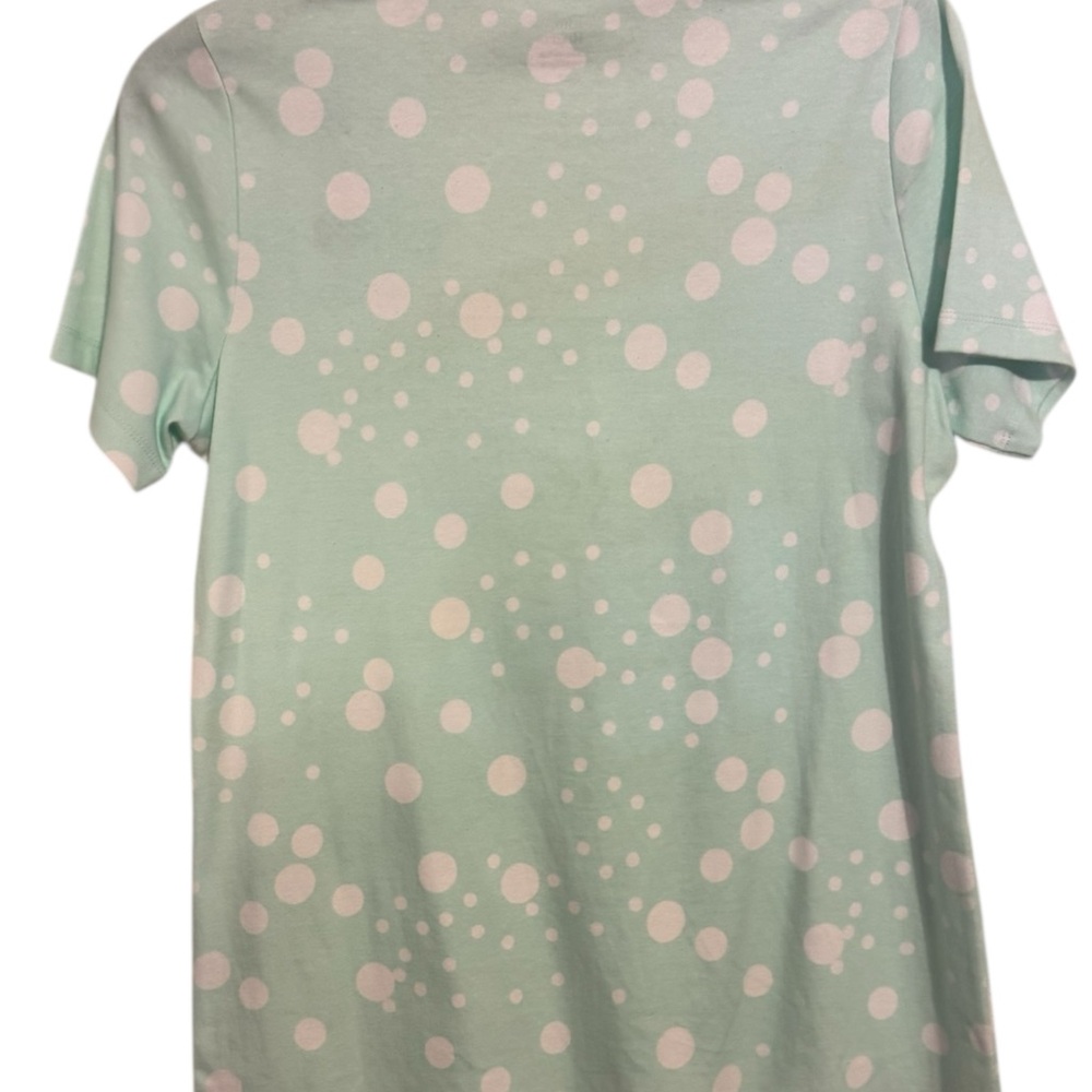❤️NWT Kim Rogers Mint Green Polka Dot Short Sleeve Tee SMALL   #CL - Picture 4 of 9